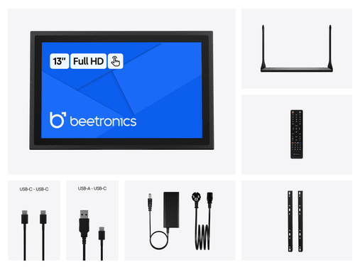 13 inch touchscreen metal