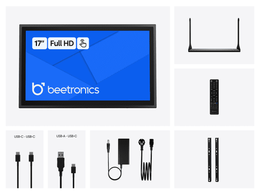 17 inch touchscreen metal