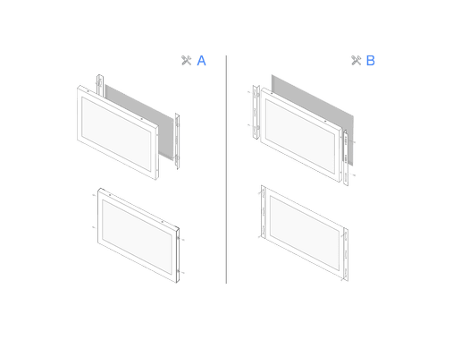 22 inch monitor metal