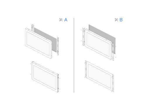 15 inch monitor metal