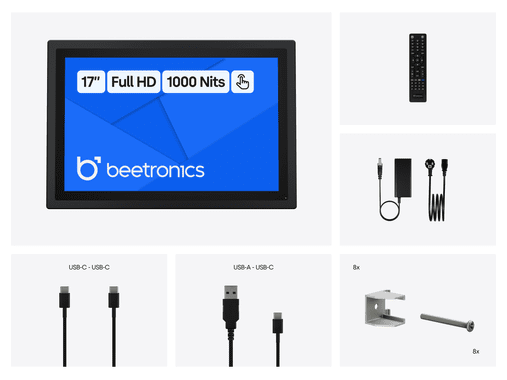 17 inch touchscreen (high brightness)