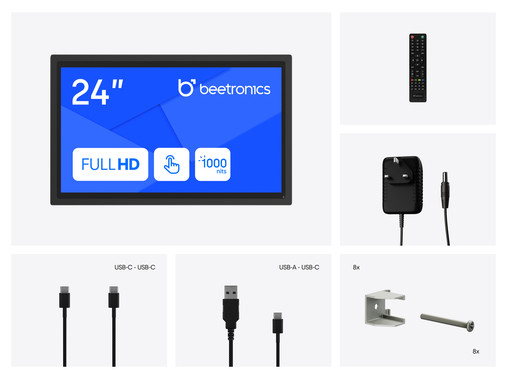 24 inch touchscreen metal (high brightness)