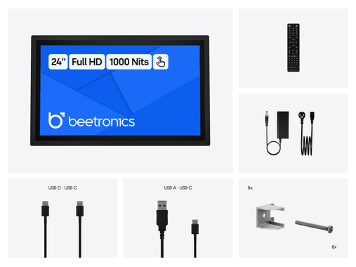 24 inch touchscreen metal (high brightness)