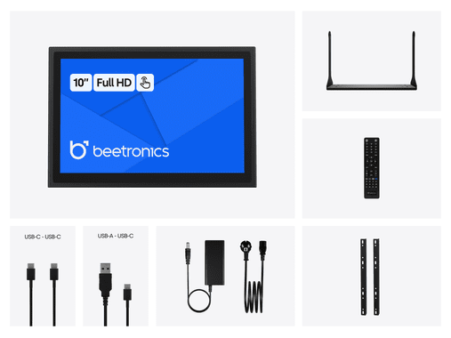 10 inch touchscreen metal